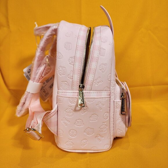 Loungefly Pokémon Cafe Pikachu & Eevee Pink Dessert Mini Backpack NEW